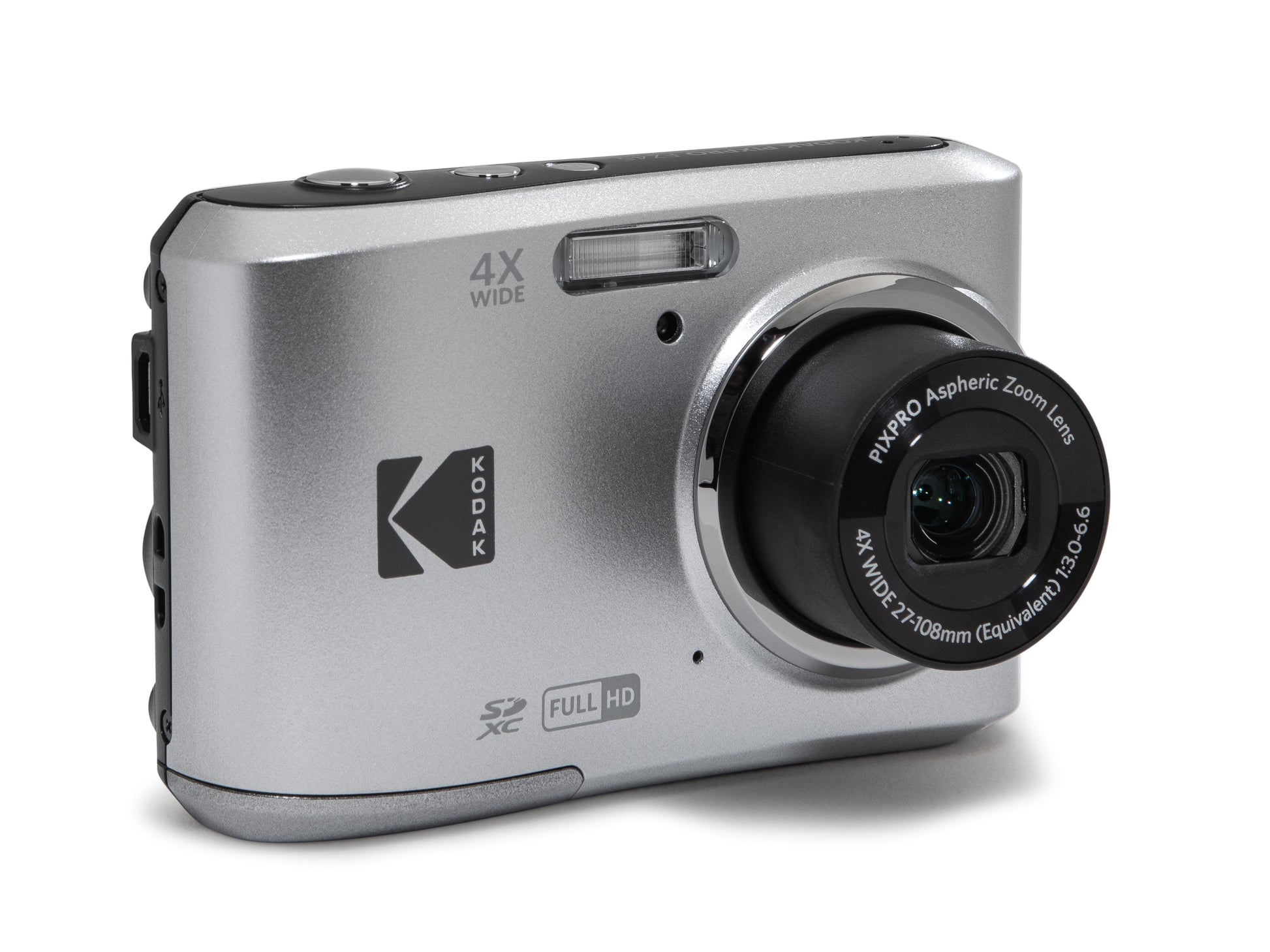 PIXPRO FZ45-SL (Silver) 4X Optical Friendly Zoom Digital Camera